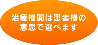 治療機関は患者様の意思で選べます